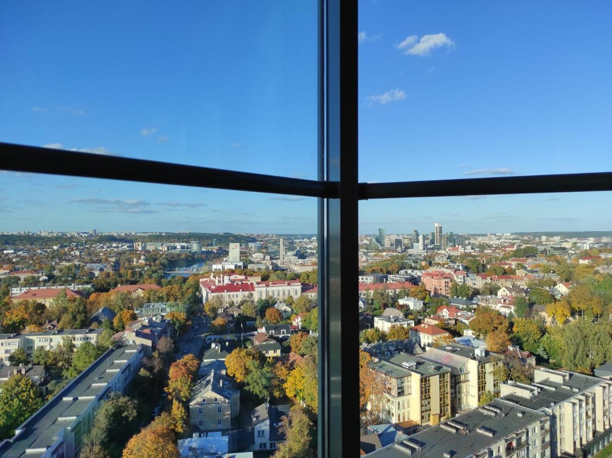 Luxury Apartment In Skyscraper Wilno Zewnętrze zdjęcie